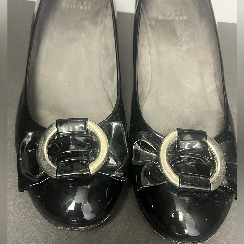 Sturt Weitzman- Womens Wedge Black,‎ Size:9.5, Pre- Owned